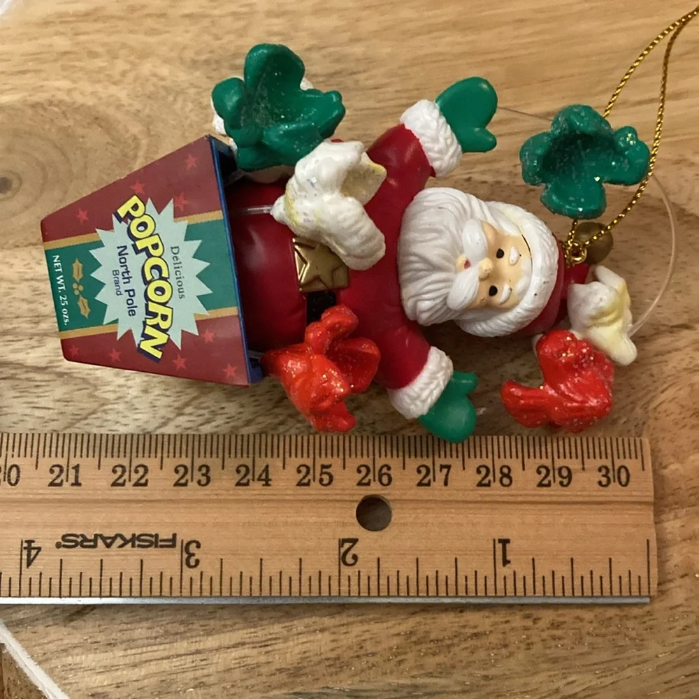 Mistletoe Magic popcorn Santa Christmas tree ornament red green movies
